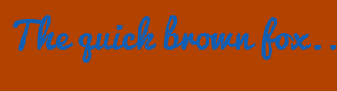 Image with Font Color 125EB3 and Background Color B24200